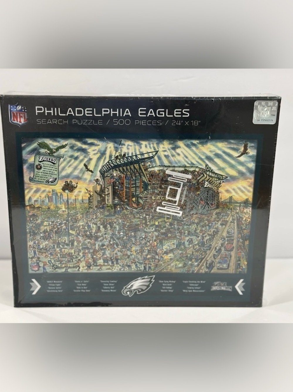 NFL Philadelphia Eagles Search Puzzle/ 500 Pieces / 24 X 18  New Sealed